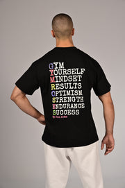 Gymroses | Men's Black "Motivation" T-shirt