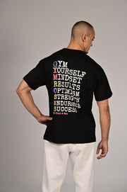 Gymroses | Men's Black "Motivation" T-shirt