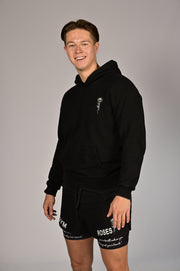 Gymroses | Men's Black Oversized Hoodie