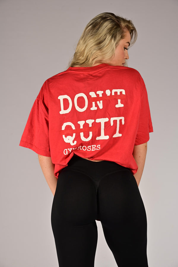 Candy red T-shirt Don't Quit (Pre-Order) Unisex